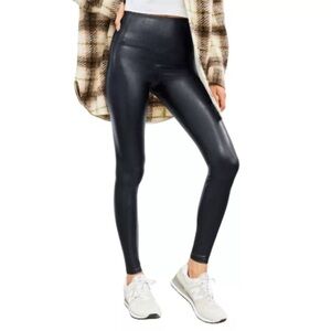 Wilfred Free Daria Pant High-Waisted Vegan Leather Leggings in Black Size Medium